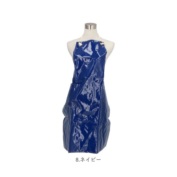 防水 エプロン おしゃれ 通販 業務用 厨房 おしゃれ エナメルエプロン 板前 水産加工 トリマー 保育士 介護士 入浴介助 保育園 幼稚園 シンプル 黒 白 防水 |  | 15