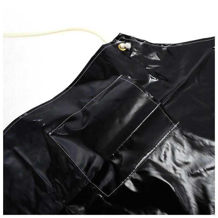 防水 エプロン おしゃれ 通販 業務用 厨房 おしゃれ エナメルエプロン 板前 水産加工 トリマー 保育士 介護士 入浴介助 保育園 幼稚園 シンプル 黒 白 防水 |  | 04