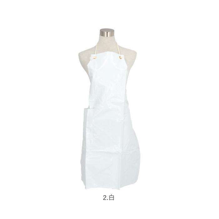 防水 エプロン おしゃれ 通販 業務用 厨房 おしゃれ エナメルエプロン 板前 水産加工 トリマー 保育士 介護士 入浴介助 保育園 幼稚園 シンプル 黒 白 防水 |  | 09