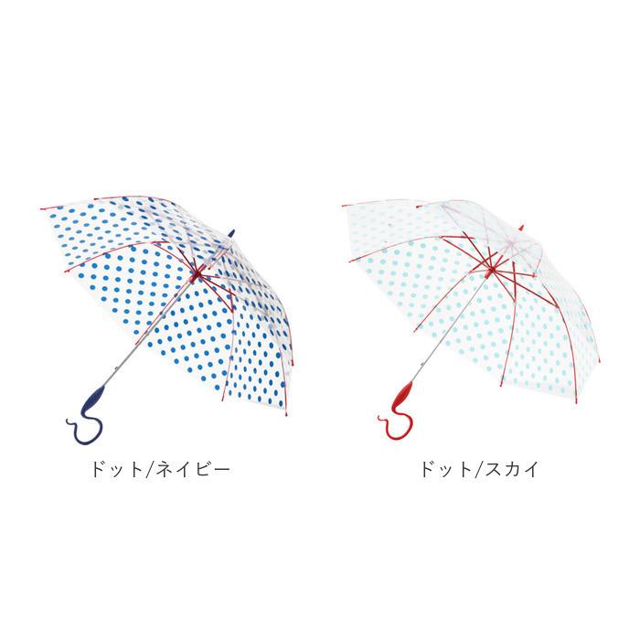 Evereon ビニール傘 通販ビニール傘 オシャレ 水玉 ドット 60cm 強風