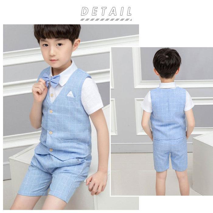 キッズ フォーマル スーツ 通販 男の子 おしゃれ 1 90 100 110 130 春 夏 上下セット ワイシャツ ハーフパンツ 七五三 初節句 お宮参り ベビー服 子供服 Backyard Family 通販 Paypayモール