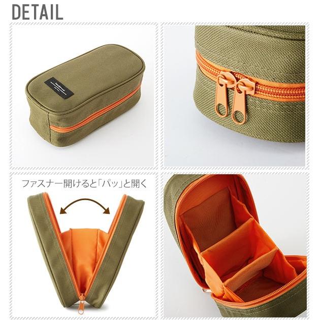 ペンケース おしゃれ 大容量 シンプル パット スタンドペンケース スタンド ペンスタンド 丈夫 無地 かわいい 高校生 中学生 小学生 大人 ペンケース | ブランド登録なし | 03