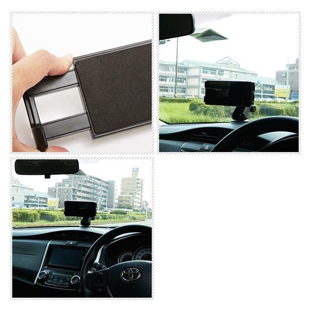 使いやすく操作が簡単な車載用ホルダースタンド。ドライブのお供にどうぞ☆ 通販 車載ホルダー スマホ ホルダー 伸縮アーム 強力 吸盤 角度 長さ 調節 |  | 02