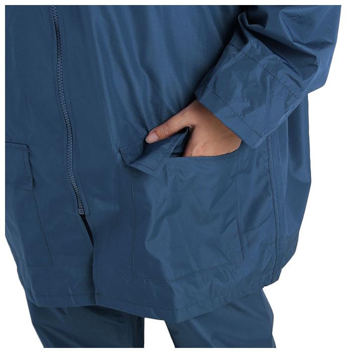 レインコート 自転車 通学 通販 レインウェア 上下 通学用 大きいサイズ 小さいサイズ 大きめ 小さめ ss s m l ll 3l 4l 5l 防水 軽量 ネイビー 紺 レインコート |  | 05