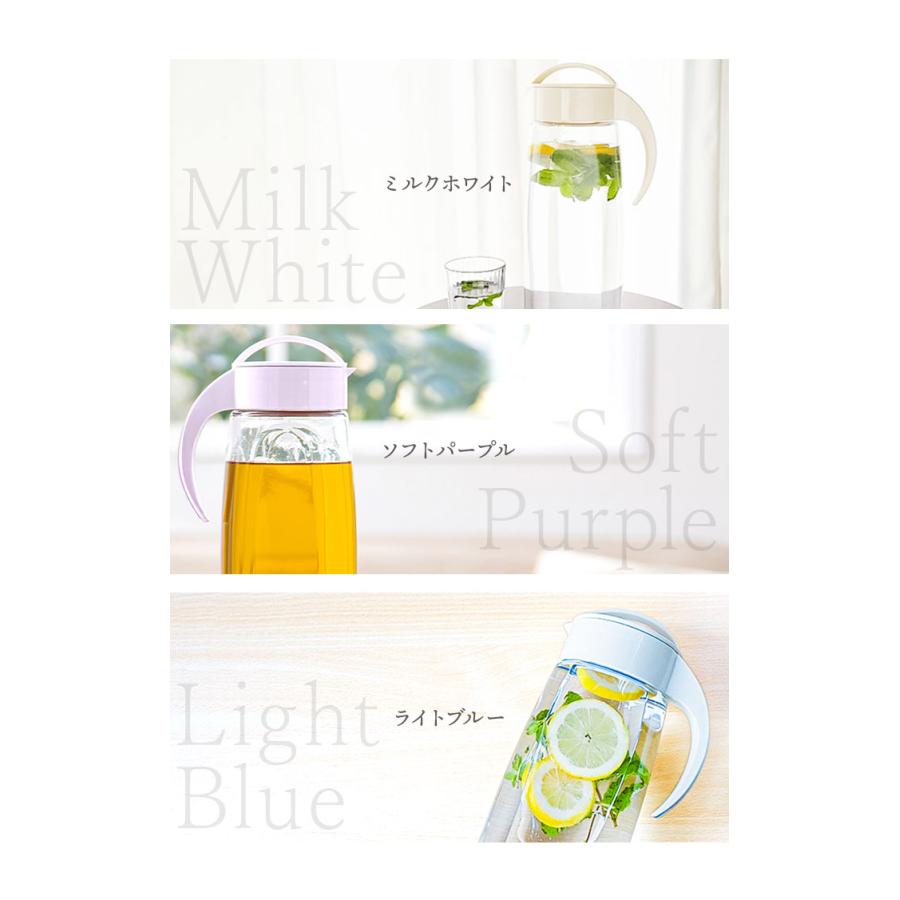 冷水筒 ピッチャー 日本製 約 2リットル 好評 ファインジャグ 2.2L 熱湯 耐熱 横置き 縦置き 大きい 水差し 大きめ 大容量 2200ml 約 2L 冷水筒 |  | 19