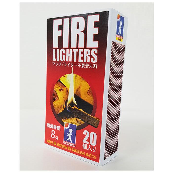 着火剤 マッチ型 通販 FIRE LIGHTERS ファイヤーライターズ 20本入り 薪ストーブ キャンプ アウトドア BBQ バーベキュー 火起こし 焚き火 炭 着火剤 |  | 04