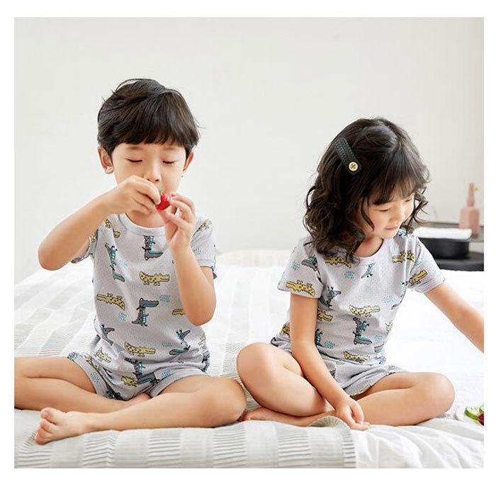 パジャマ キッズ 半袖 通販 男の子 女の子 90 100 110 120 サイズ 綿