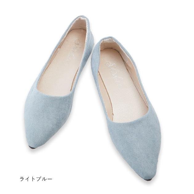 パンプス ローヒール 好評 ポインテッドトゥ フラットパンプス ぺたんこ ブラック 黒 フラット ぺたんこ靴 ポインテッド フラットシューズ 無地 シンプル | BACKYARD FAMILY | 26