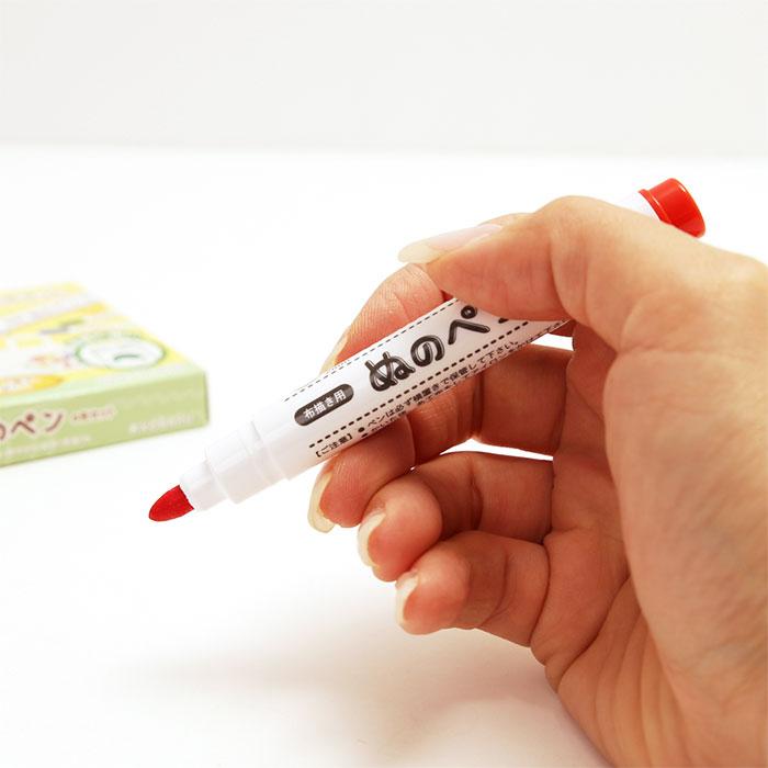 布用 ペン カラー 通販 ぬのペン 6色セット 布用ペン 水性 発色 名前ペン 名前書き 手描き ステンシル アイロン 定着 手作り DIY 夏休み 冬休み 工作 布用 |  | 06