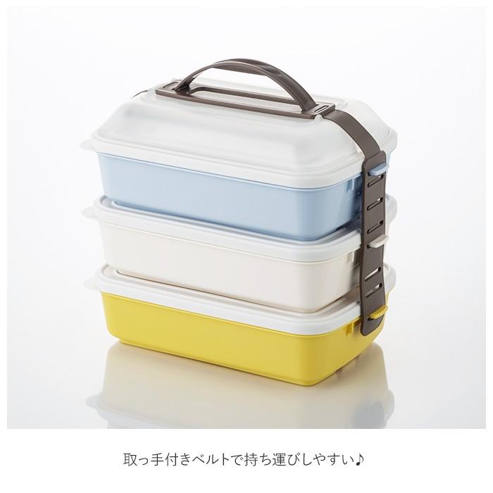 ♥️三段式取っ手付き弁当箱 TAKEYA FLASK 弁当箱 通販弁当箱 3段 重箱 三段 フレンズランチ 3段