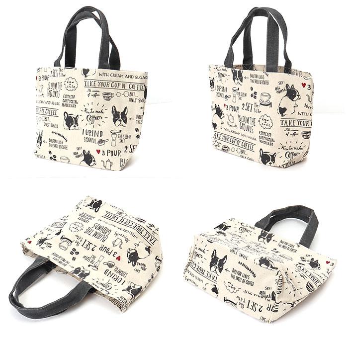 フレンズヒル FRIENDSHILL フレンズヒル ミニ トートバッグ アニマル 通販 トートバック ミニトート 手提げ はりねずみ ランチバッグ ランチトート エコバッグ | FRIENDSHILL | 28