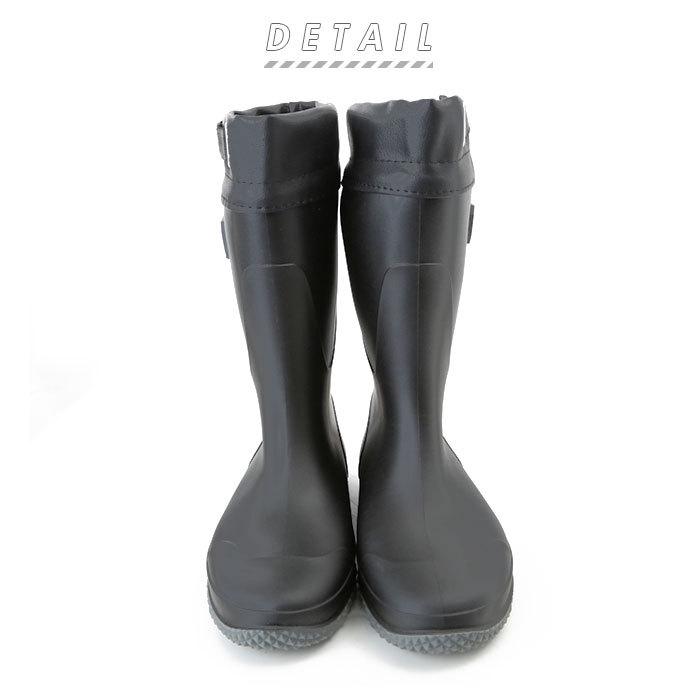 長靴 通販長靴 メンズ 農作業 おしゃれ シンプル フラット底 疲れにくい 履きやすい レインブーツ M 25 L 26 LL 27 農業 ガーデニング ブーツ  長靴 |  | 03