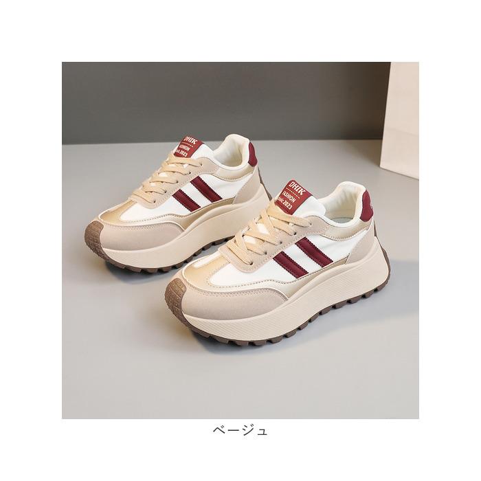 厚底スニーカー レディース 通販 スニーカー カジュアルスニーカー ダッドスニーカー ダッドシューズ 厚底シューズ 女性 歩きやすい 滑りにくい  厚底スニーカー |  | 14