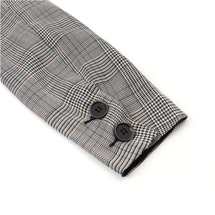 テーラードジャケット レディース 通販 テーラード ジャケット チェック ミドル丈 羽織もの 冬 秋冬 カジュアル オフィス 通勤 ビジネス テーラードジャケット | BACKYARD FAMILY | 13