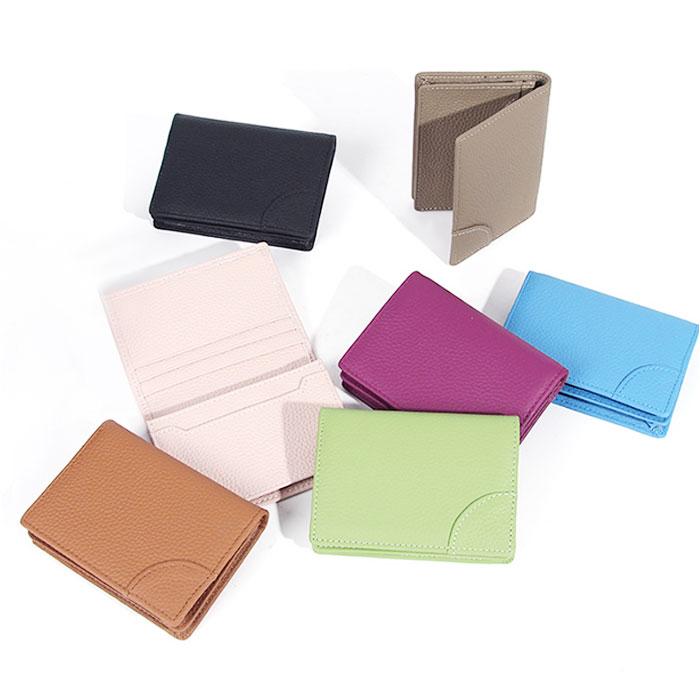 名刺入れ レディース 通販 牛革 本革 カードケース 二つ折り カード入れ 名刺ケース 名刺ホルダー カード収納 男性 女性 シンプル 便利 カジュアル 名刺入れ |  | 10