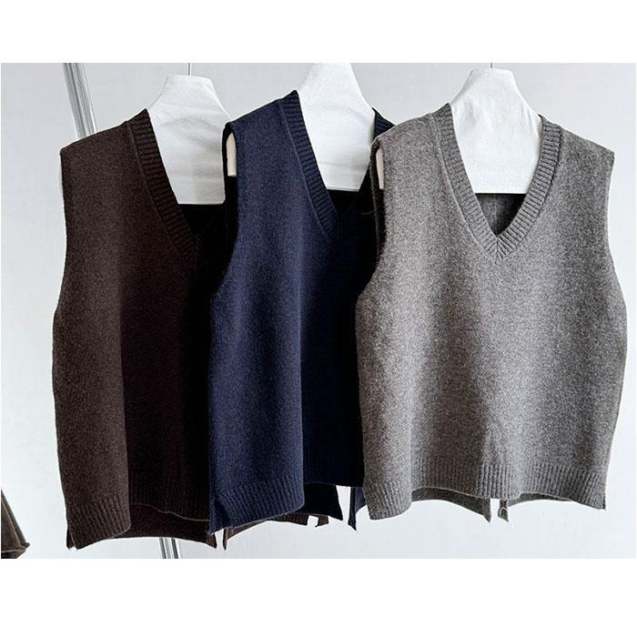 ニット ベスト Vネック レディース 通販 ニットベスト Vネックニットベスト チョッキ ジレ ウェストコート ノースリーブ 重ね着 レイヤード 秋 冬 秋冬 ニット |  | 13