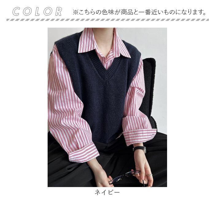 ニット ベスト Vネック レディース 通販 ニットベスト Vネックニットベスト チョッキ ジレ ウェストコート ノースリーブ 重ね着 レイヤード 秋 冬 秋冬 ニット |  | 14