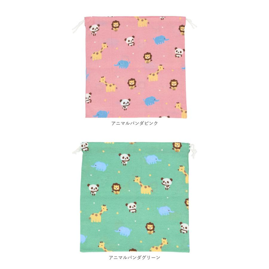 巾着袋 通販巾着袋 体操着入れ 大きめ 給食袋 巾着 ポーチ 体操着袋 パンダ ネームタグ ネーム 袋 きんちゃく 不織布バッグ アシストバッグ 補助バッグ 子供 | BACKYARD FAMILY | 20