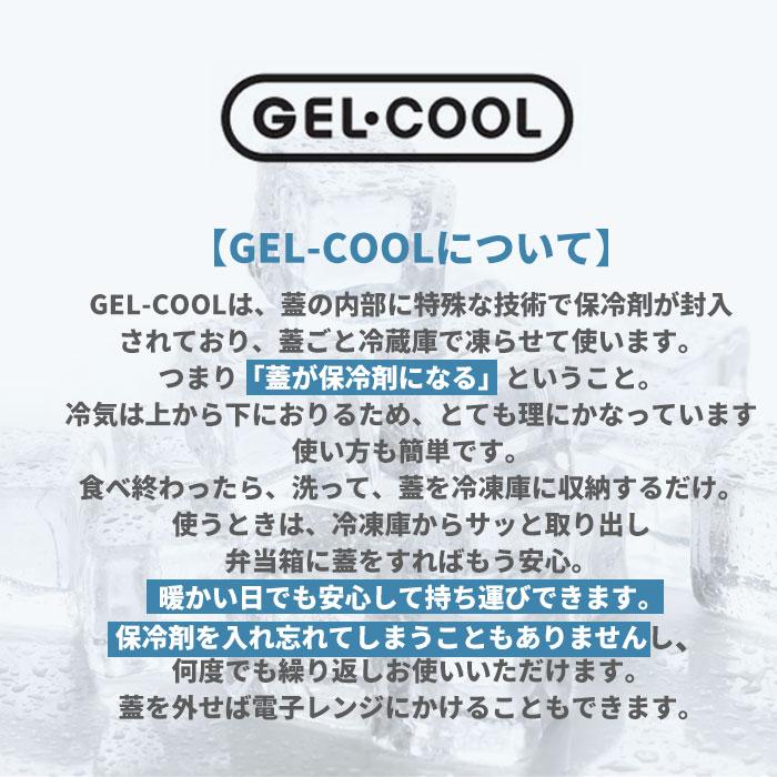 1段 弁当箱 500ml 保冷 通販 お弁当箱 ランチボックス 一段 １段 GEL-COOL ジェルクール square スクエア L 500 ジェラート plain プレーン お弁当 ランチ 1段 | GEL-COOL | 06
