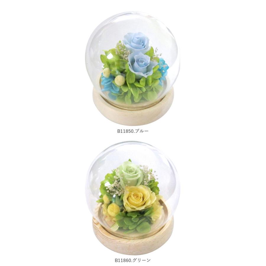 プリザーブドフラワー ガラスドーム 通販 フラワーアレンジメント