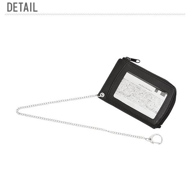 パスケース 小銭入れ Raymay レイメイ藤井 通販 定期入れ コインケース 両面 2枚 レザー 牛革 チェーン付き シンプル 無地 通勤 通学 コイン入れ付き パスケース | レイメイ藤井 | 06