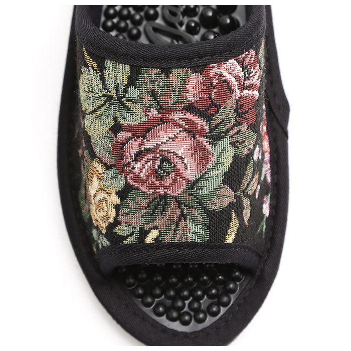 定価の ｏｆｆ 健康サンダル レディース 通販 足ツボ サンダル 足つぼ ルームシューズ スリッパ ゴブラン織り おしゃれ かわいい フラワー 花柄 日本製 足の裏 雑貨 Riosmauricio Com