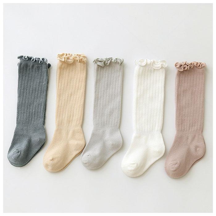 ベビー 靴下 通販 フリル ハイソックス ソックス キッズ くつ下 かわいい 男の子 女の子 シンプル キッズ靴下 春 夏 秋 冬 ギフト ベビー | ブランド登録なし | 08