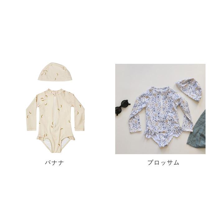 キッズ 水着 女の子 ワンピース 通販 ラッシュガード スイムウェア 長袖 スイムキャップ フリル 紫外線対策 日焼け対策 女児 子供 速乾性 シンプル | BACKYARD FAMILY | 19