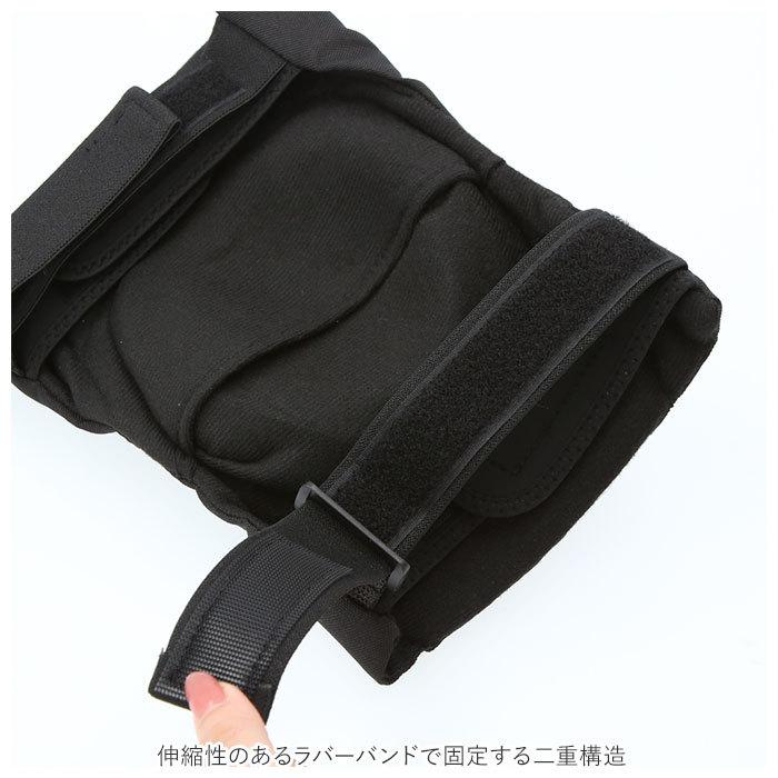 プロテクター 膝 通販 左右セット ヒザ ひざ サポーター ニーガード ニープロテクター マジックテープ ニーブレース バイク スノボー スケボー MTB プロテクター | ブランド登録なし | 15