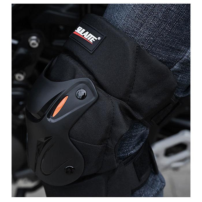 プロテクター 膝 通販 左右セット ヒザ ひざ サポーター ニーガード ニープロテクター マジックテープ ニーブレース バイク スノボー スケボー MTB プロテクター | ブランド登録なし | 02