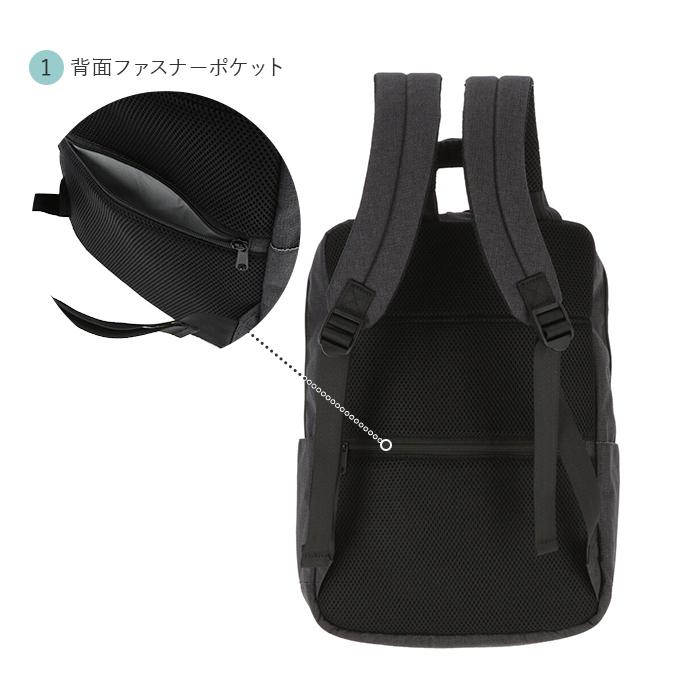 anelloリュック メンズ 通販 大容量 レディース 撥水 はっ水 10ポケット PC収納 通勤 通学 A4 ビジネス シンプル anello GRANDE PIGMENT anelloリュック | anello GRANDE | 08