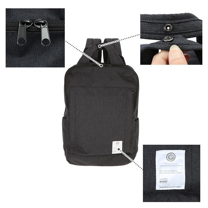 anelloリュック メンズ 通販 大容量 レディース 撥水 はっ水 10ポケット PC収納 通勤 通学 A4 ビジネス シンプル anello GRANDE PIGMENT anelloリュック | anello GRANDE | 13