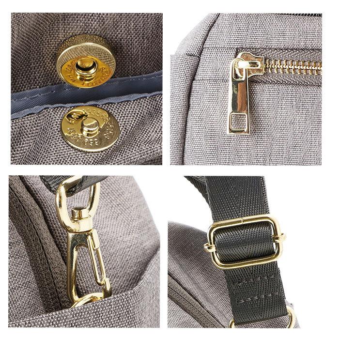 アネロ 通販アネロ ショルダーバッグ 10ポケット レディース 斜めがけ 小さめ 2way ハンドバッグ ミニボストン あおり 3層 両面はっ水 旅行 サブバッグ  アネロ |  | 14