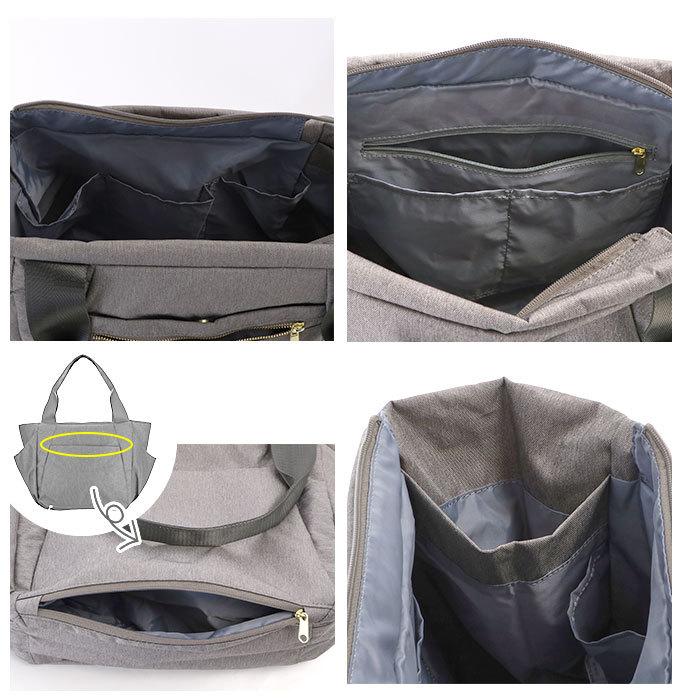 アネロ 通販アネロ トートバッグ レディース 大きめ A4 通勤 通学 10ポケット マザーズバッグ 多機能 収納力 底ポケット 両面はっ水 おしゃれ 大人 かわいい | anello GRANDE | 10