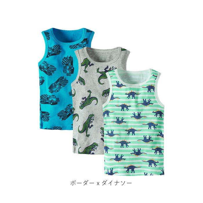 肌着 通販肌着 キッズ 男の子 ボーイズ インナー シャツ 120cm 130cm 90cm 100cm 110cm 三枚組 3枚セット 下着 ノースリーブ タンクトップ おしゃれ 肌着 | BACKYARD FAMILY | 09