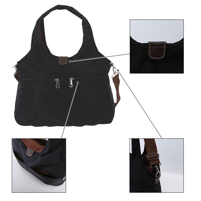 ショルダーバッグ sac ショルダーバッグ 通販 トートバッグ レディース 通勤 大きめ トート 2way a4 軽量 ナイロン マザーズバッグ 斜め掛け 肩掛け H-2210 |  | 06