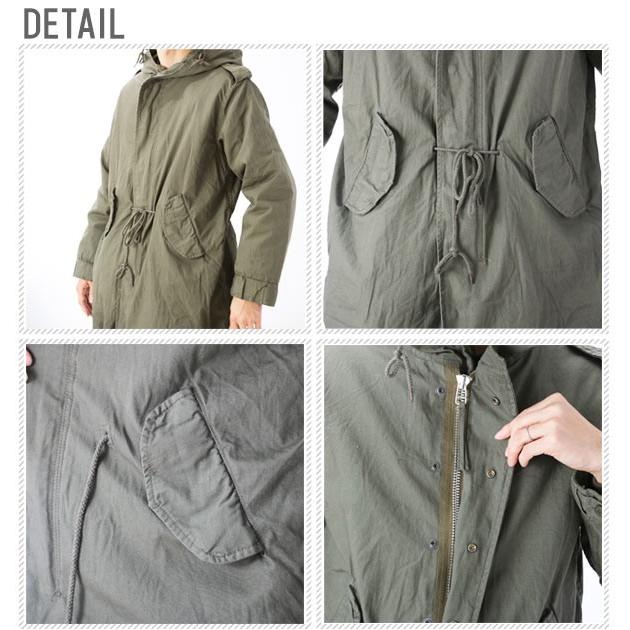 モッズコート ヒューストン HOUSTON メンズ レディース アウター 裏ボア 定番 スプリングコート フィールドジャケット モッズパーカー M-51 パーカー | HOUSTON | 04