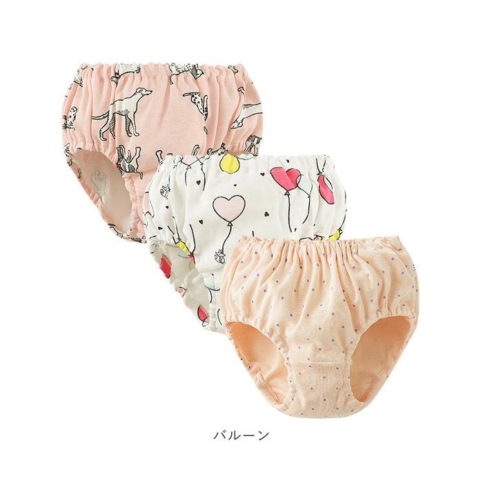 キッズ 通販キッズ パンツ 下着 女の子 男の子 3枚セット インナー 綿 