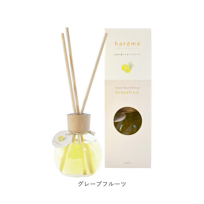 アロマ 通販アロマ リードディフューザー harome ディフューザー 芳香剤 精油 寝室 玄関 170ml ラベンダー ユーカリ ベルガモット グレープフルーツ  アロマ | ロッソ | 10