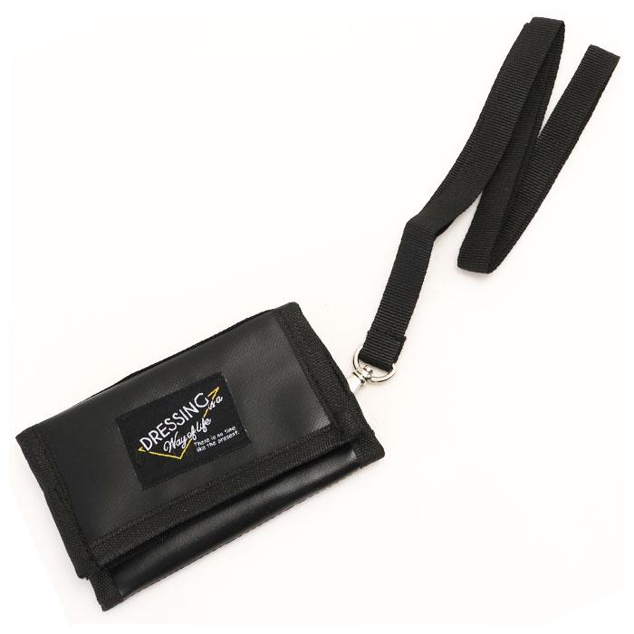 財布 キッズ 男の子 通販 ネックストラップ ひも付き 雨 軽い 撥水 ウォレット はっ水 ポリエステル 黒 サイフ ジュニア ブラック 子ども用 ウォレット 財布 | BACKYARD FAMILY | 08