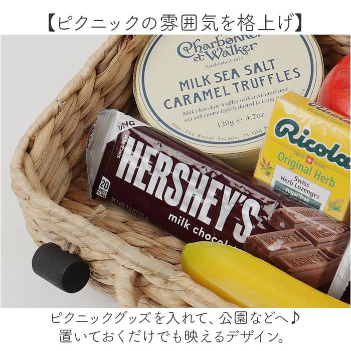 バスケット ピクニック 通販 Ｌサイズ ウォーターヒヤシンスバスケット カゴバスケット ピクニックバスケット トランク カゴバッグ かご 籠 撮影小物 | BACKYARD FAMILY | 03
