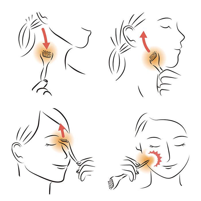 美容 熱伝導トリートメントローラー 美容 鍼 ローラー 通販 アイケア フェイスケア ツボ押し ミニ 首 フェイスローラー コロコロ 顔 肌 ツボ押し棒 プレゼント | ブランド登録なし | 10