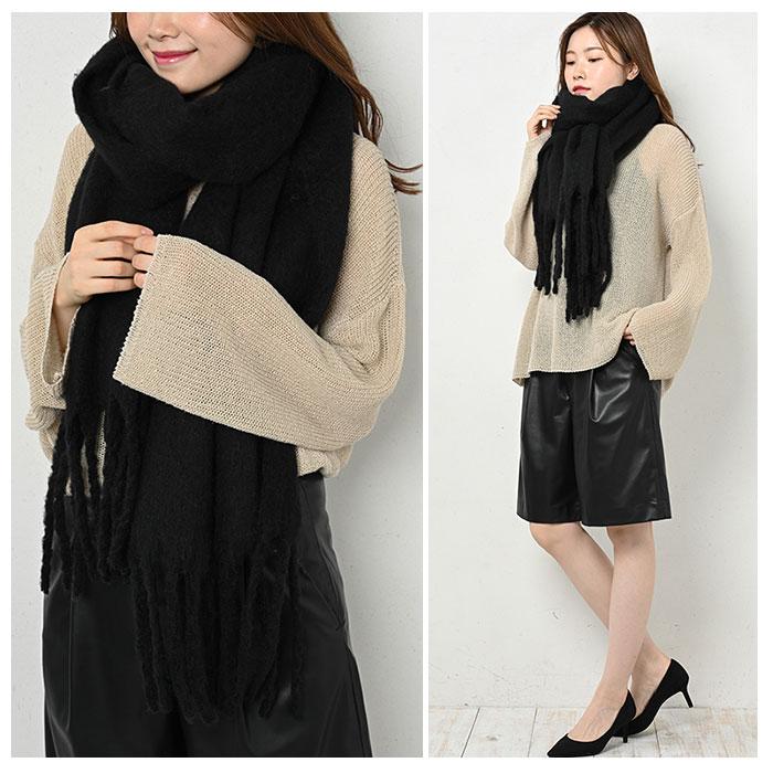 マフラー レディース 通販 ボリュームマフラー メンズ 男女兼用 大きい ゆったり 長い たっぷり 可愛い おしゃれ シンプル 無地 パターン 柄 マフラー | ブランド登録なし | 04