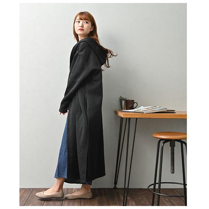 コーディガン 通販 秋 冬 アウター レディース 秋冬 上着 ワンマイルウェア フード付き フーディ ロング マキシ丈 裏起毛 ふわふわ もこもこ コーディガン |  | 07