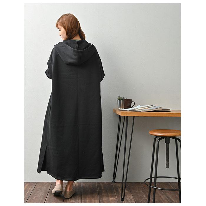 コーディガン 通販 秋 冬 アウター レディース 秋冬 上着 ワンマイルウェア フード付き フーディ ロング マキシ丈 裏起毛 ふわふわ もこもこ コーディガン |  | 08