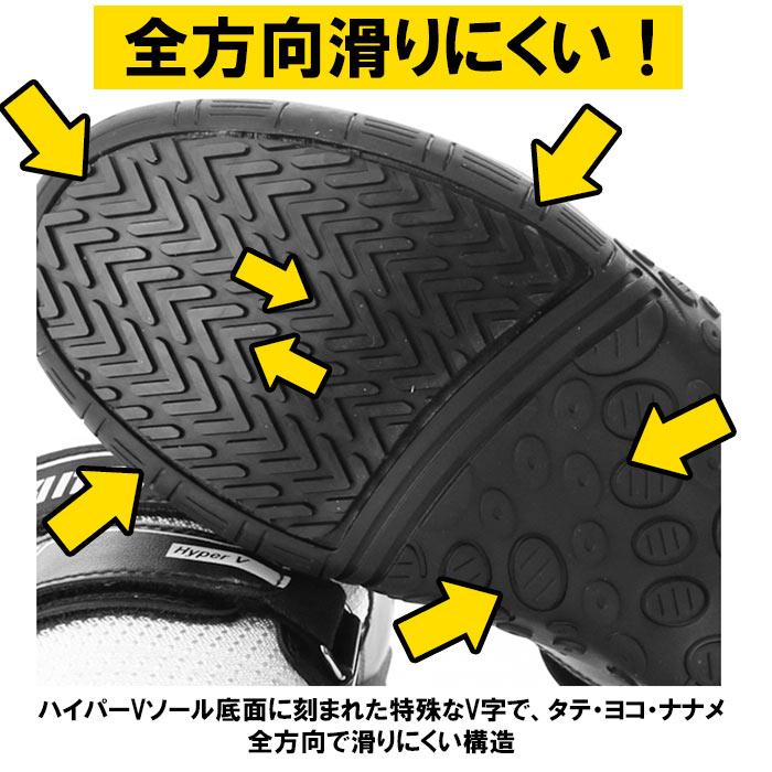 高所作業靴 通販 Hyper V 1300 屋根プロ2 メンズ  作業靴 滑り止め 靴 おしゃれ 滑らない靴 ハイパーV 屋根作業 鳶 高所 スニーカー マジックテープ 高所作業靴 |  | 06