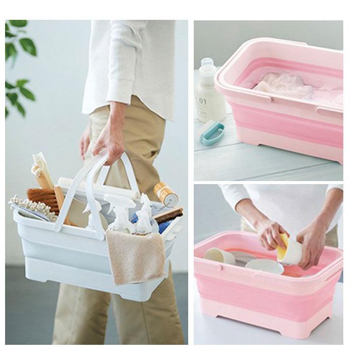 ランドリーバスケット 折りたたみ 通販 四角 大 容量 足湯 シリコン 浸け置き バケツ ソフトバスケット たらい 折り畳み キャンプ ランドリーバスケット |  | 04