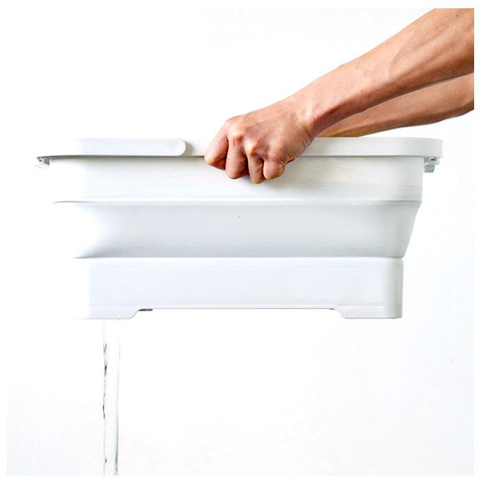 ランドリーバスケット 折りたたみ 通販 四角 大 容量 足湯 シリコン 浸け置き バケツ ソフトバスケット たらい 折り畳み キャンプ ランドリーバスケット |  | 07