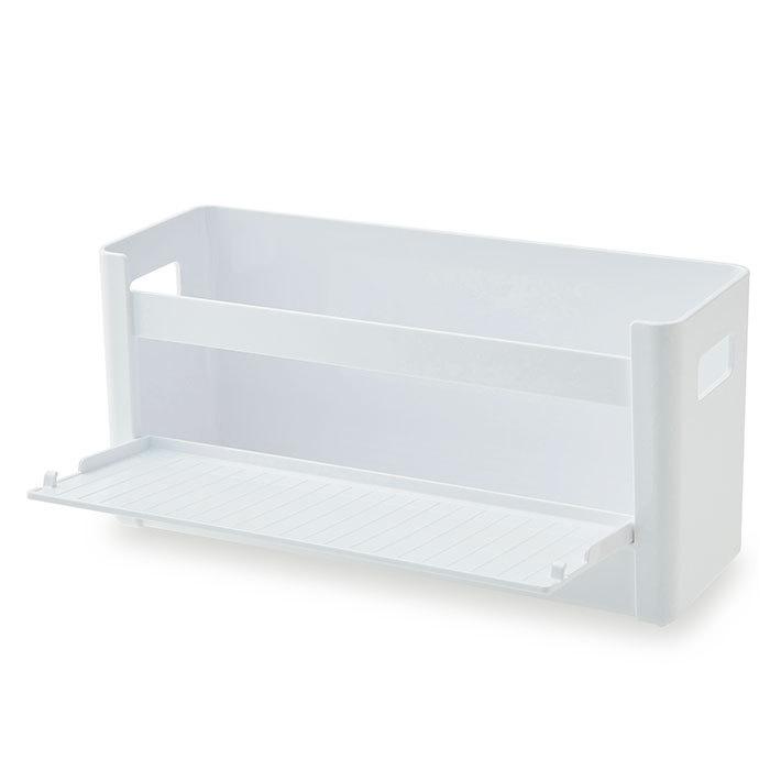 ボトルホルダー 通販 横型 ヨコ型 ボトル ホルダー スパイスケース 水切り 持ち手付き マグネット付き 開閉トレイ 開閉式トレー 収納 すっきり ボトルホルダー | ブランド登録なし | 10