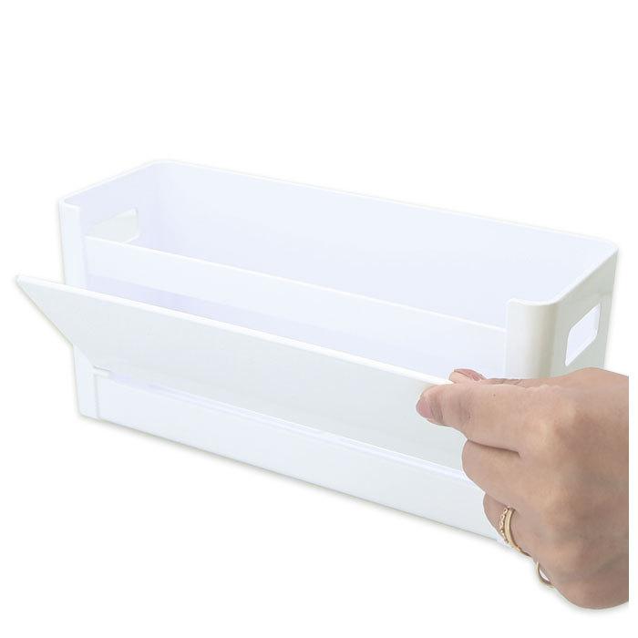 ボトルホルダー 通販 横型 ヨコ型 ボトル ホルダー スパイスケース 水切り 持ち手付き マグネット付き 開閉トレイ 開閉式トレー 収納 すっきり ボトルホルダー | ブランド登録なし | 14